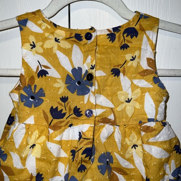 Tommy Bahama Toddler Girls Floral Eyelet Yellow Shirt - Picture 4 of 8